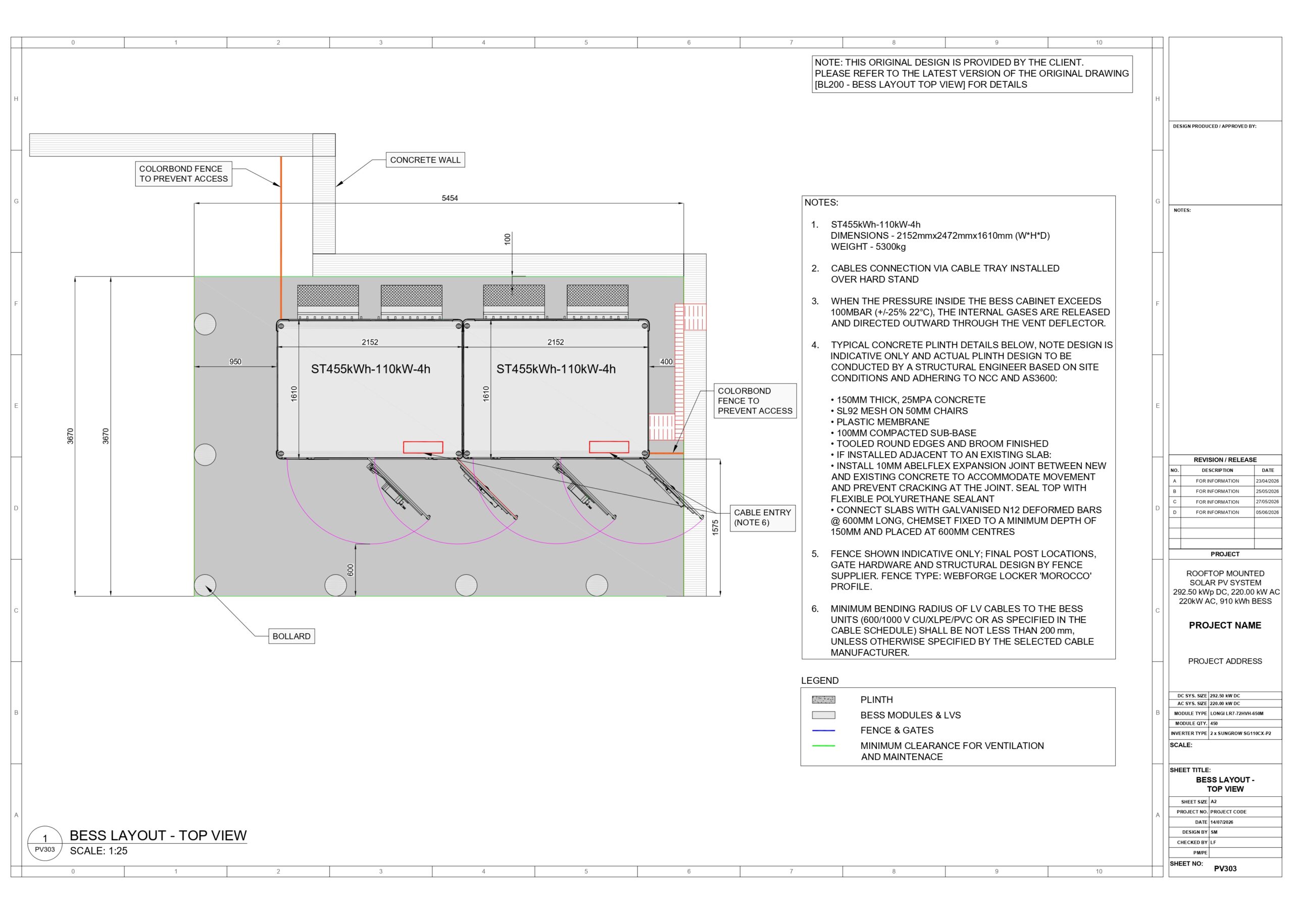 1 Roof Top C&I PV & BESS Construction Design