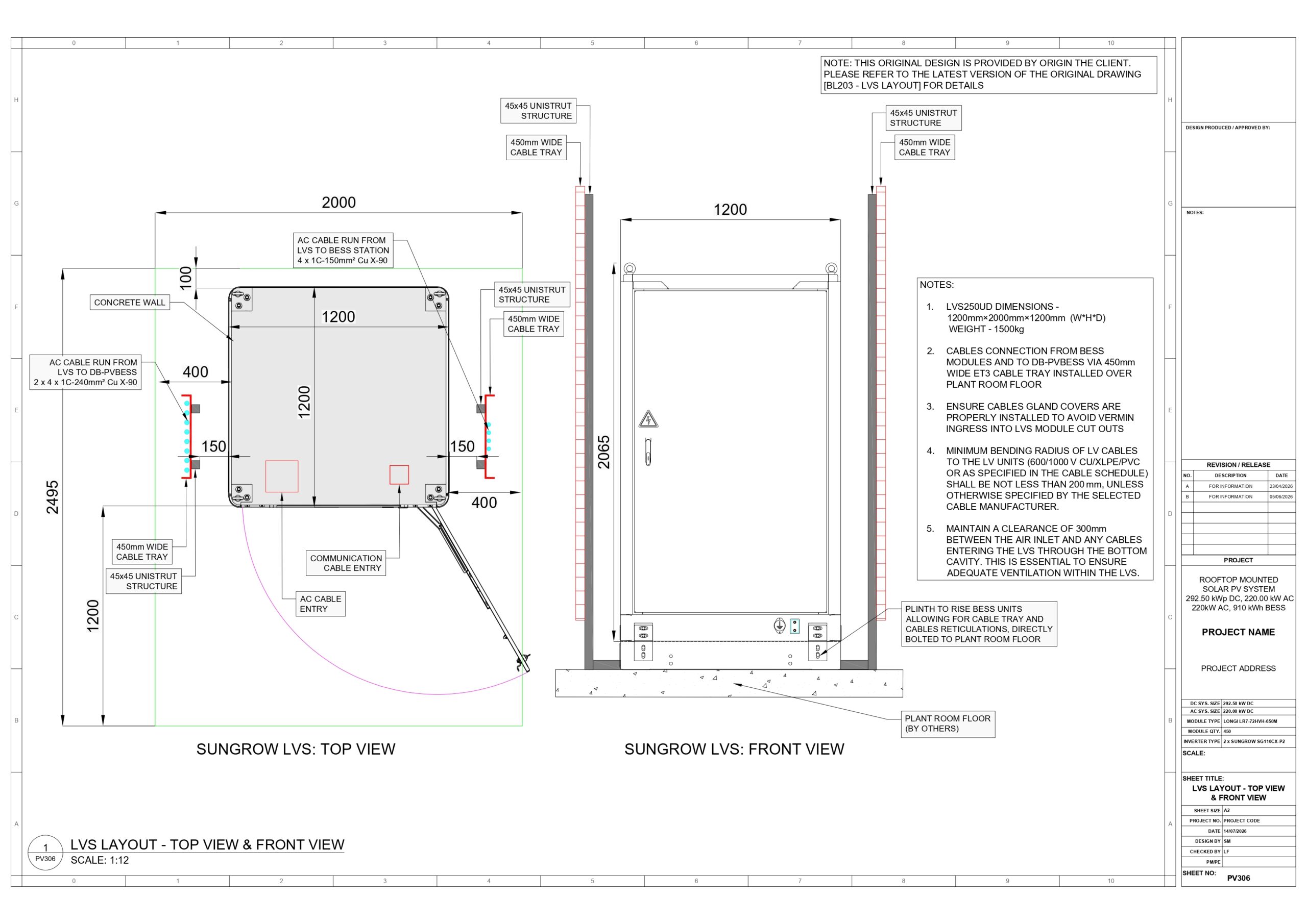 1 Roof Top C&I PV & BESS Construction Design