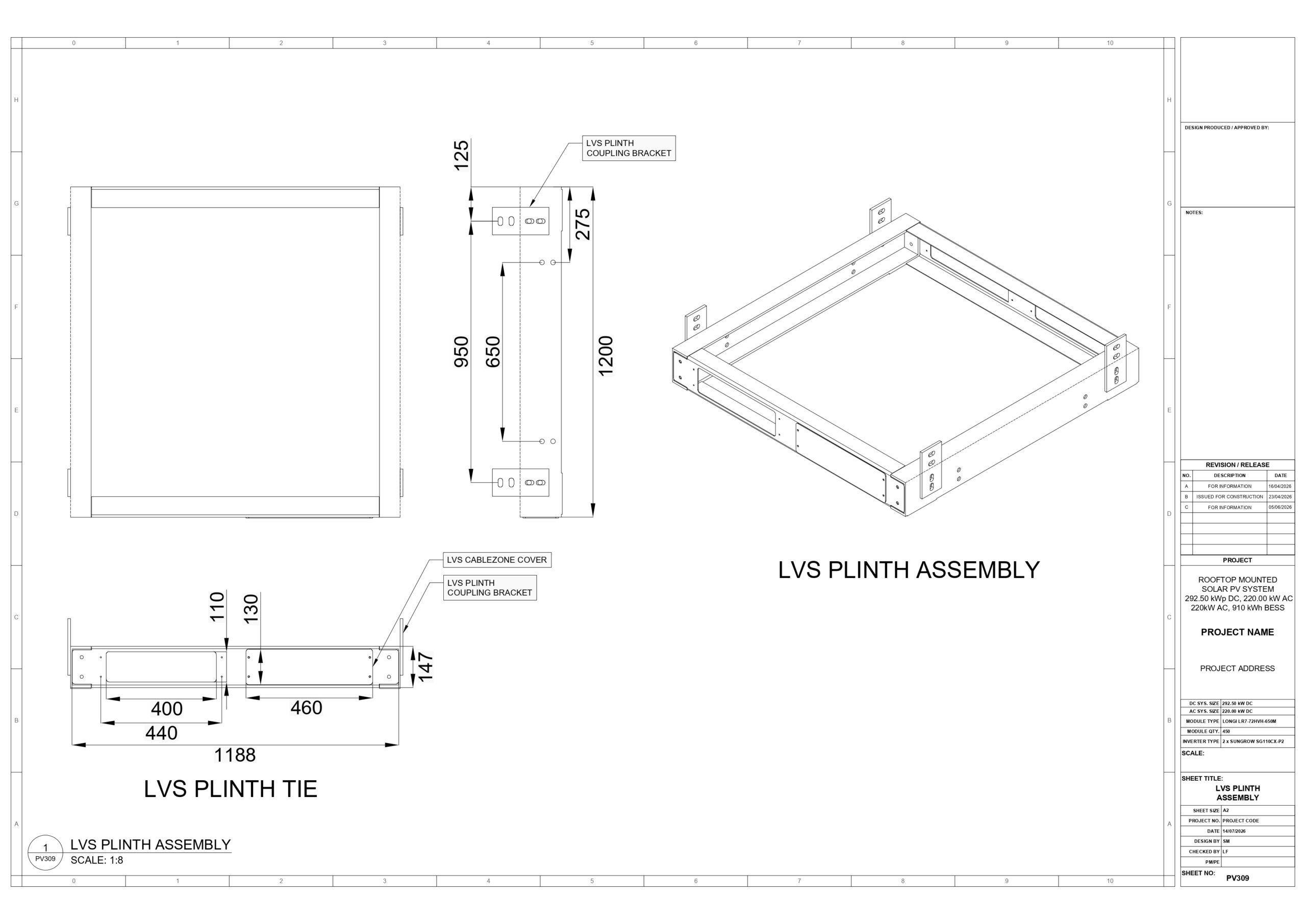 1 Roof Top C&I PV & BESS Construction Design