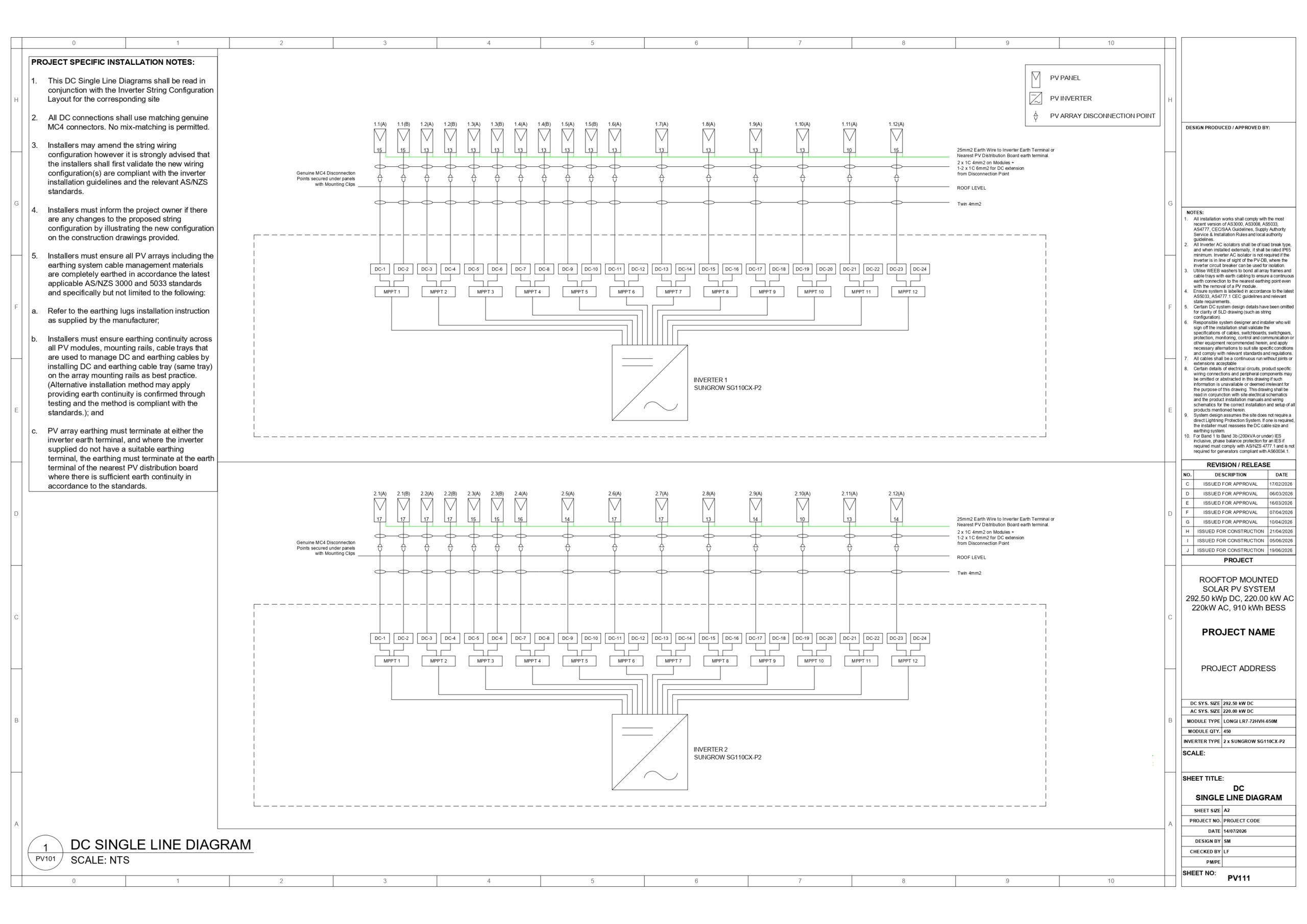 1 Roof Top C&I PV & BESS Construction Design