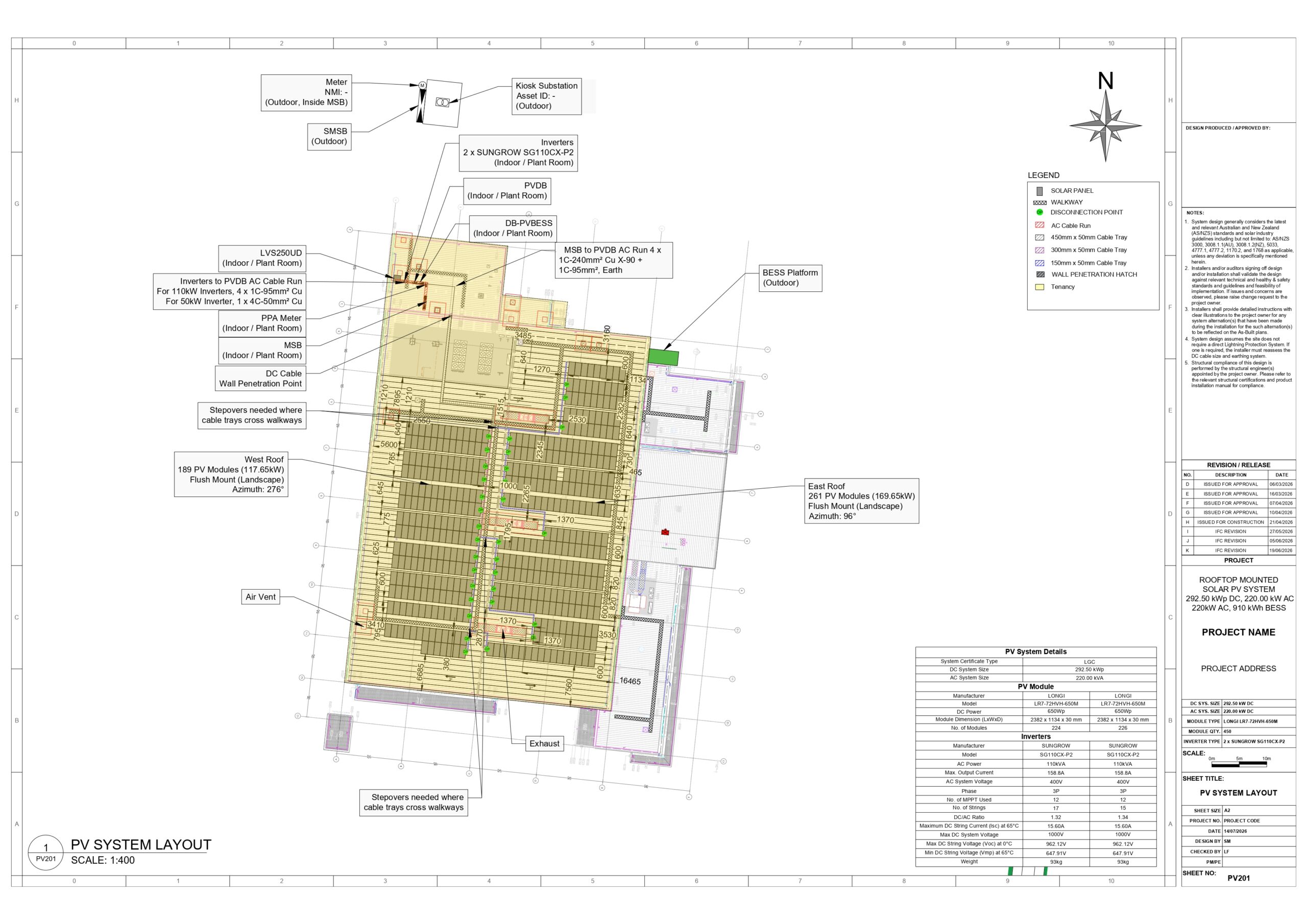 1 Roof Top C&I PV & BESS Construction Design