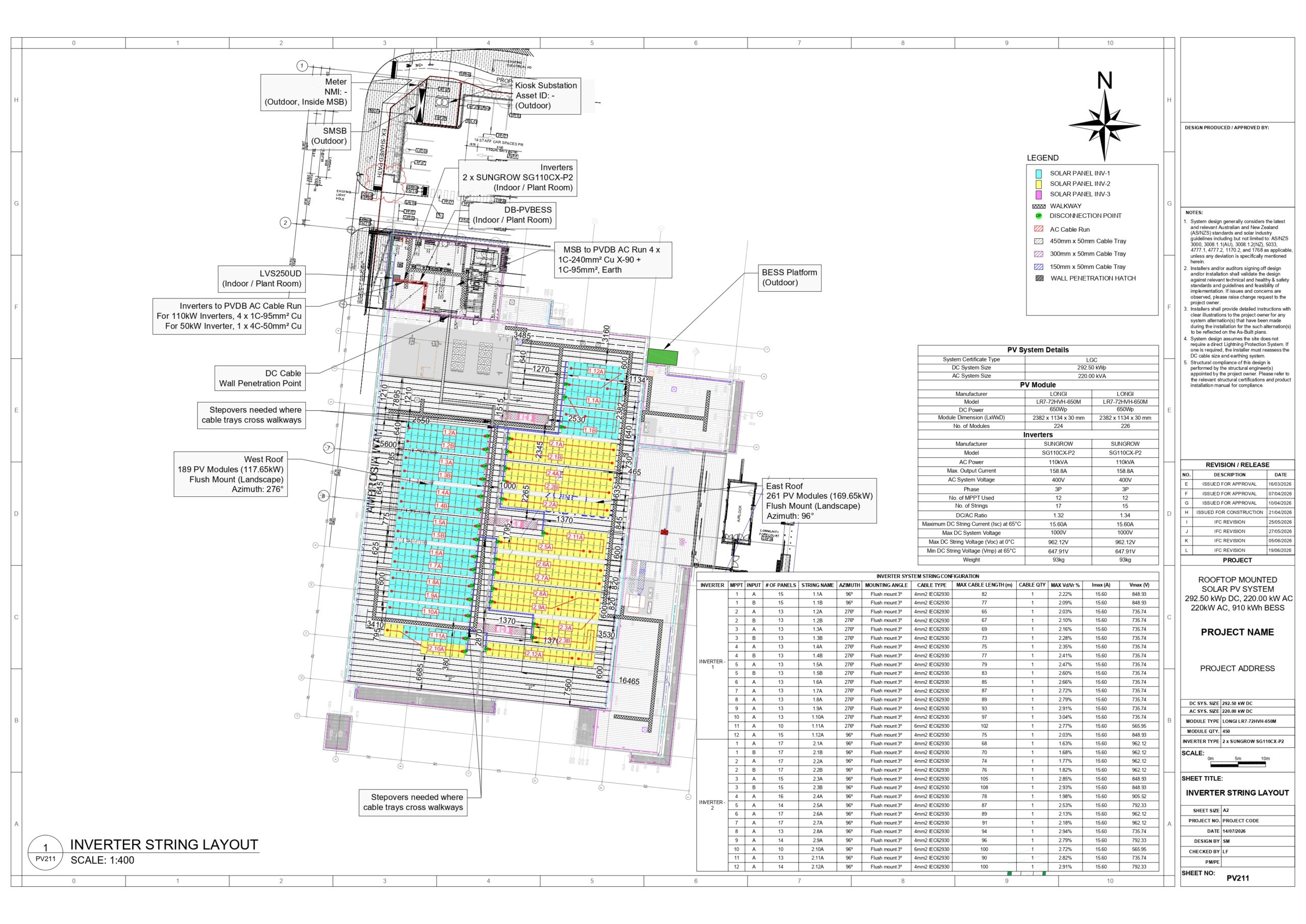 1 Roof Top C&I PV & BESS Construction Design