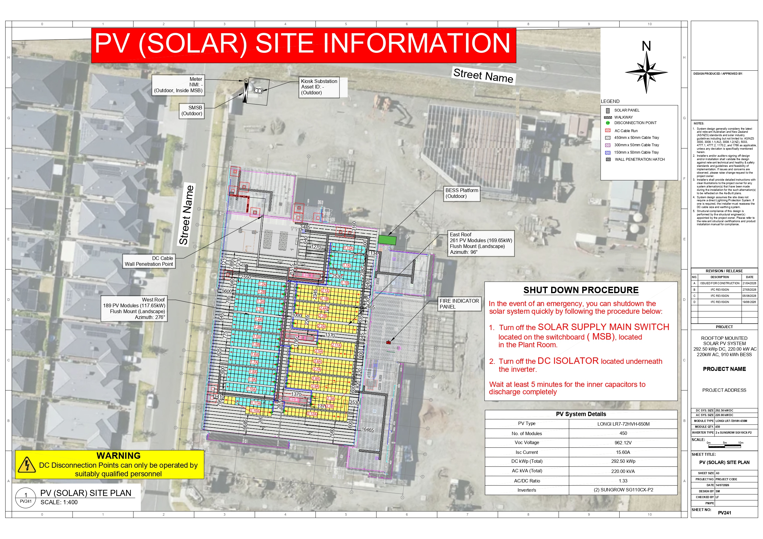 1 Roof Top C&I PV & BESS Construction Design